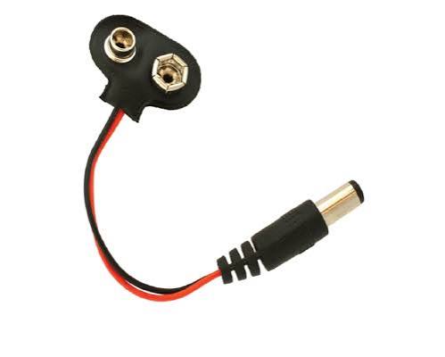 Battery clips with DC Jack
